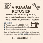 Angajam croitor retusier la atelier croitorie Sector 1 Bucuresti